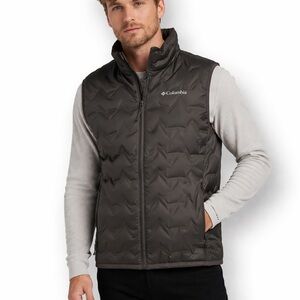 Columbia Men’s Dark Gray Quilted Omni-Heat Insulated Vest